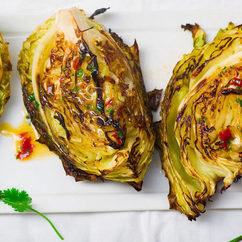 Roasted Cabbage with Bacon