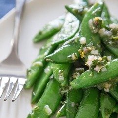 Snap Peas with Meyer Lemon and Mint
