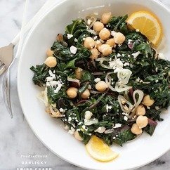 Swiss Chard with Garbanzo Beans